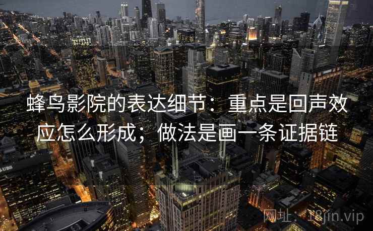 蜂鸟影院的表达细节:重点是回声效应怎么形成;做法是画一条证据链 蜂鸟影院的表达细节:重点是回声效应怎么形成;做法是画一条证据链